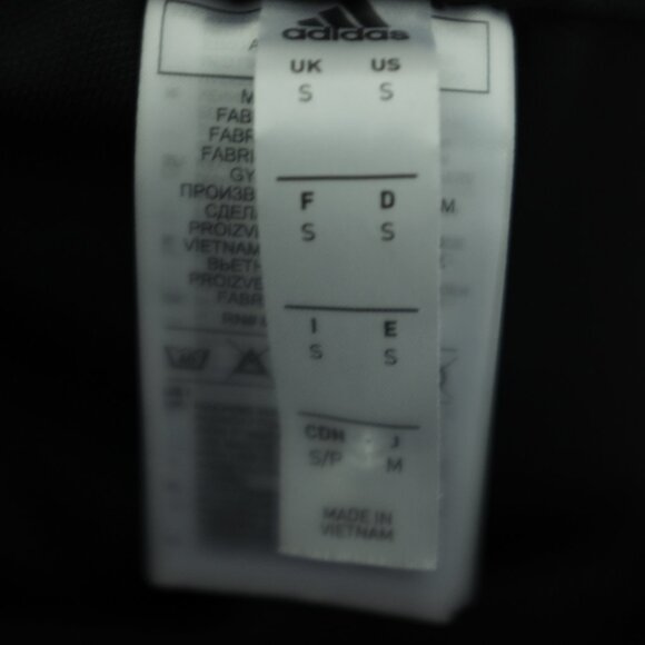 Adidas black aeroready jogger pants side zippers ankle size S - Picture 14 of 16